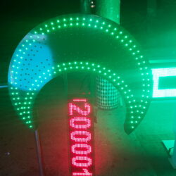 Croissant LED 120cm avec afficheur